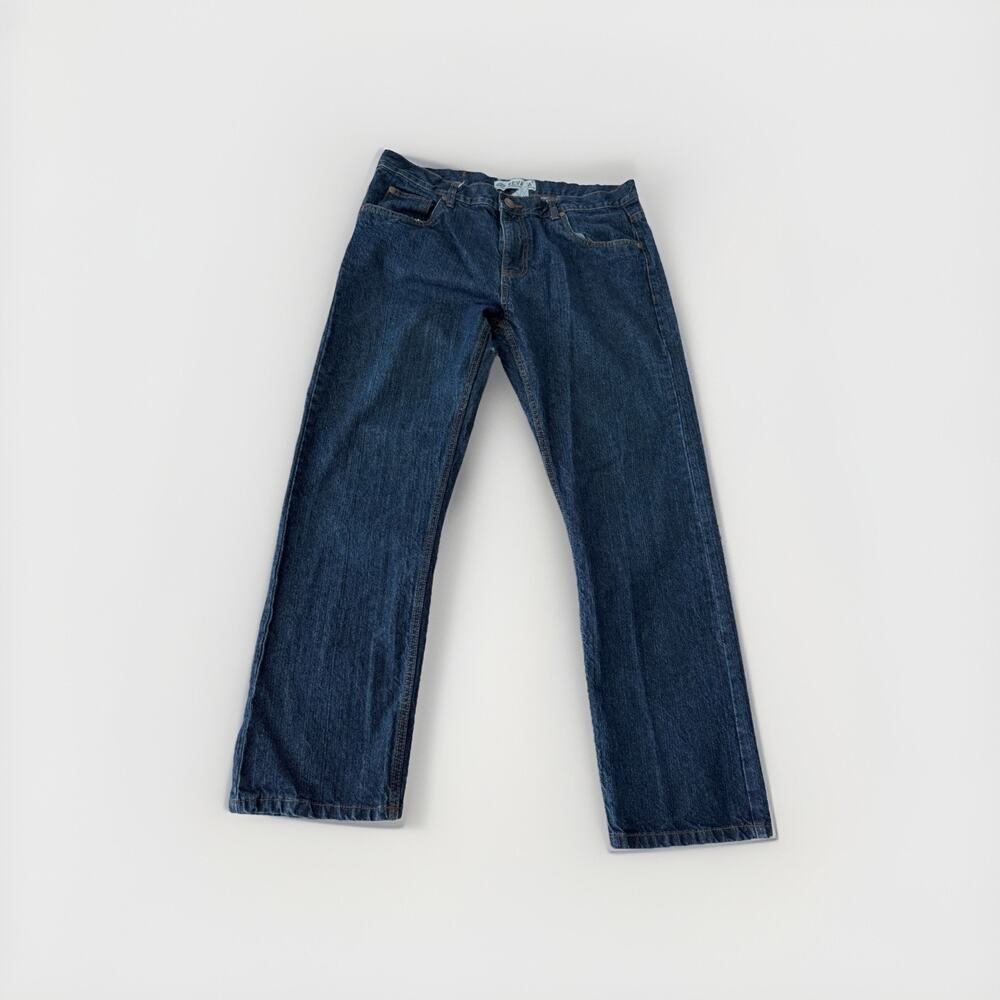 Nevada Jeans Men's 36x30 Blue Dark Wash Straight Western Rodeo Cowboy